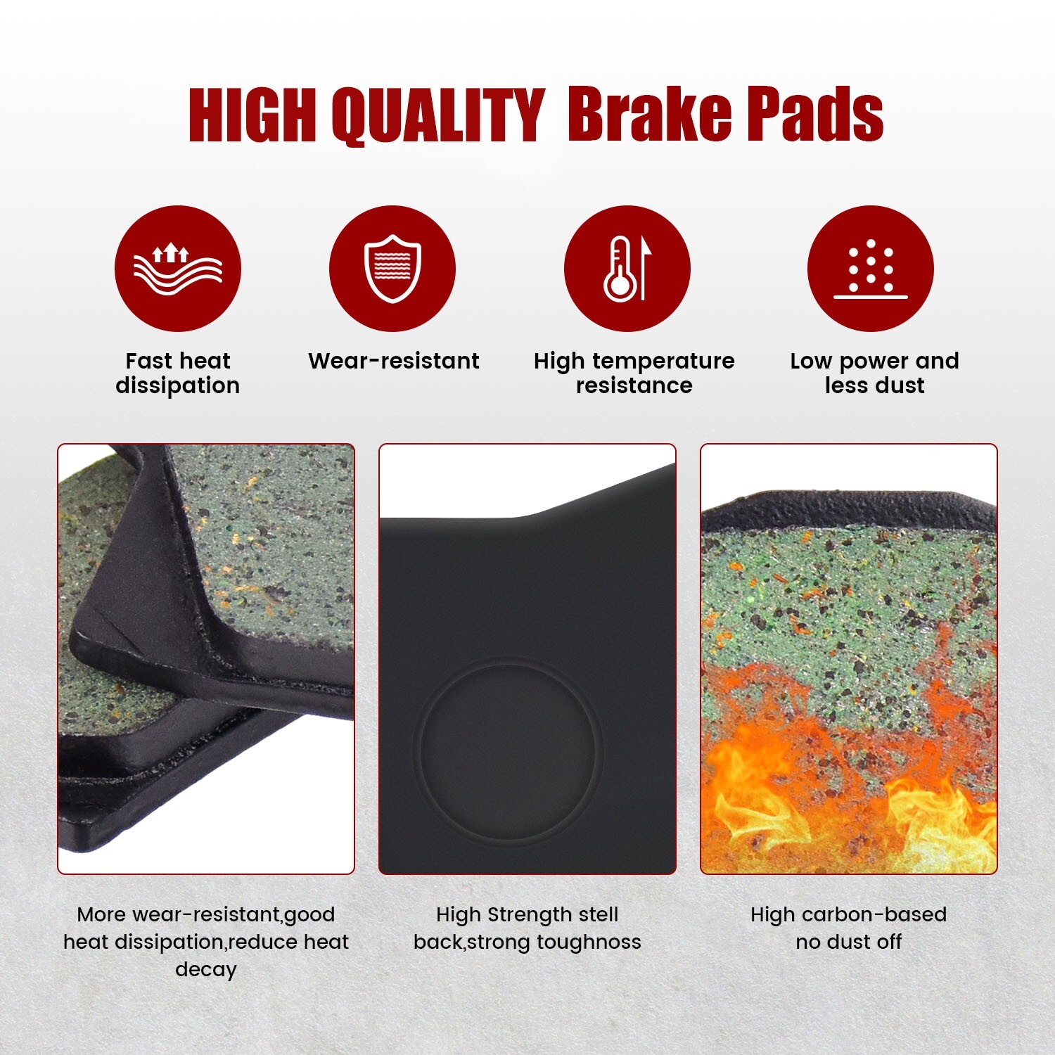Front Rear Brake Pads Set For Harley FLHX Street Glide FLHR Road King 2008-2020