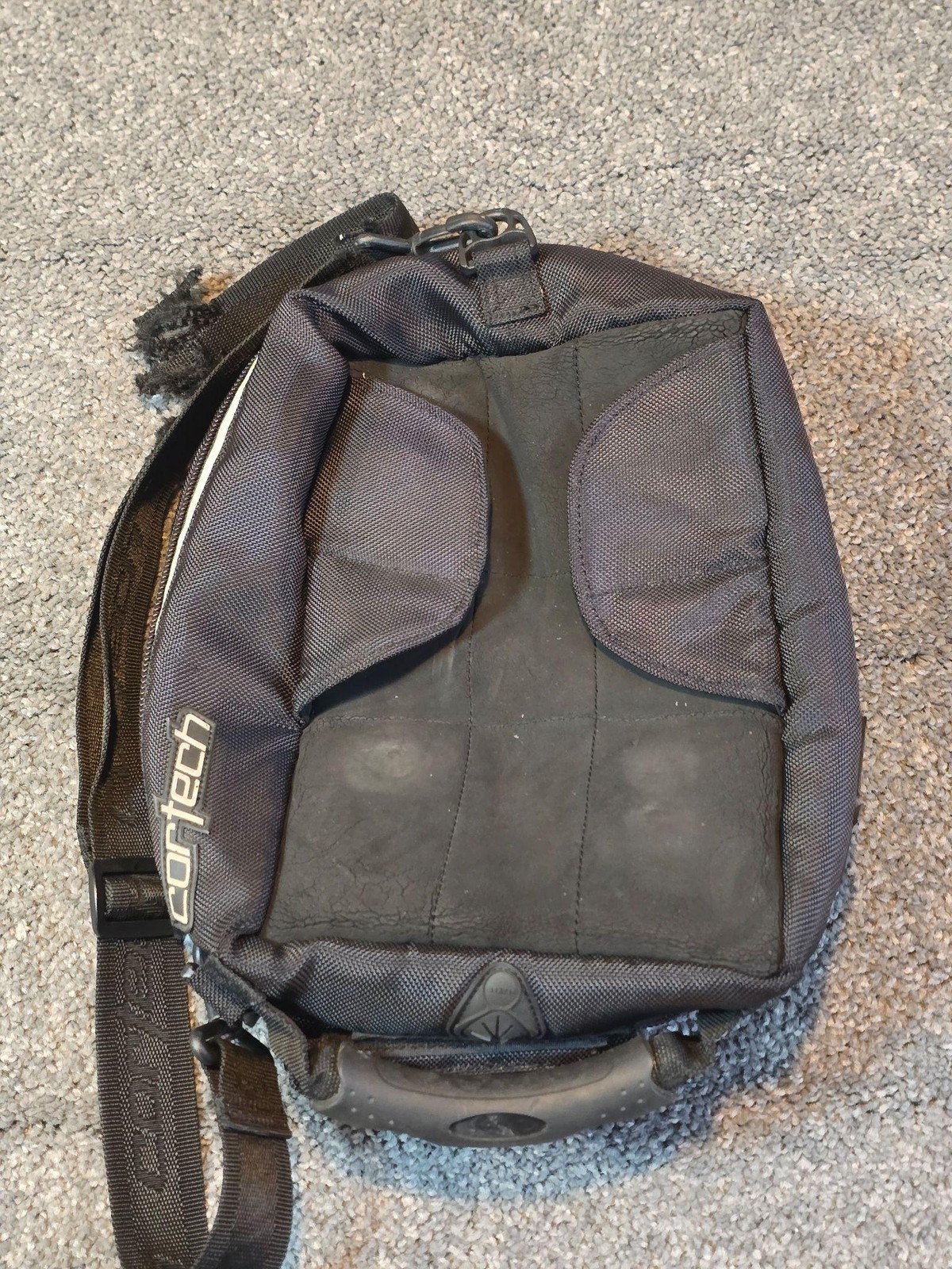 Cortech Mini Tank Bag Magnetic 82-401 Motorcycle Black Textile Expandable
