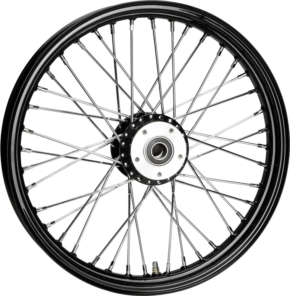 HardDrive 21×2.15 Front 40-Spoke Disc Wheel Black 21in Single Disc