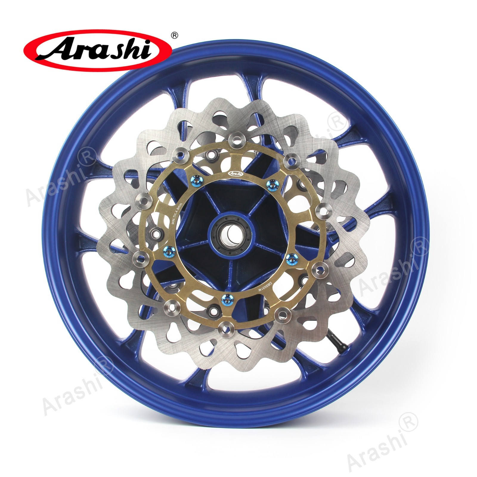 For Yamaha YZF R1 R1S R1M /ABS 2015-2022 Front Wheel Rim with Brake Rotor Disc