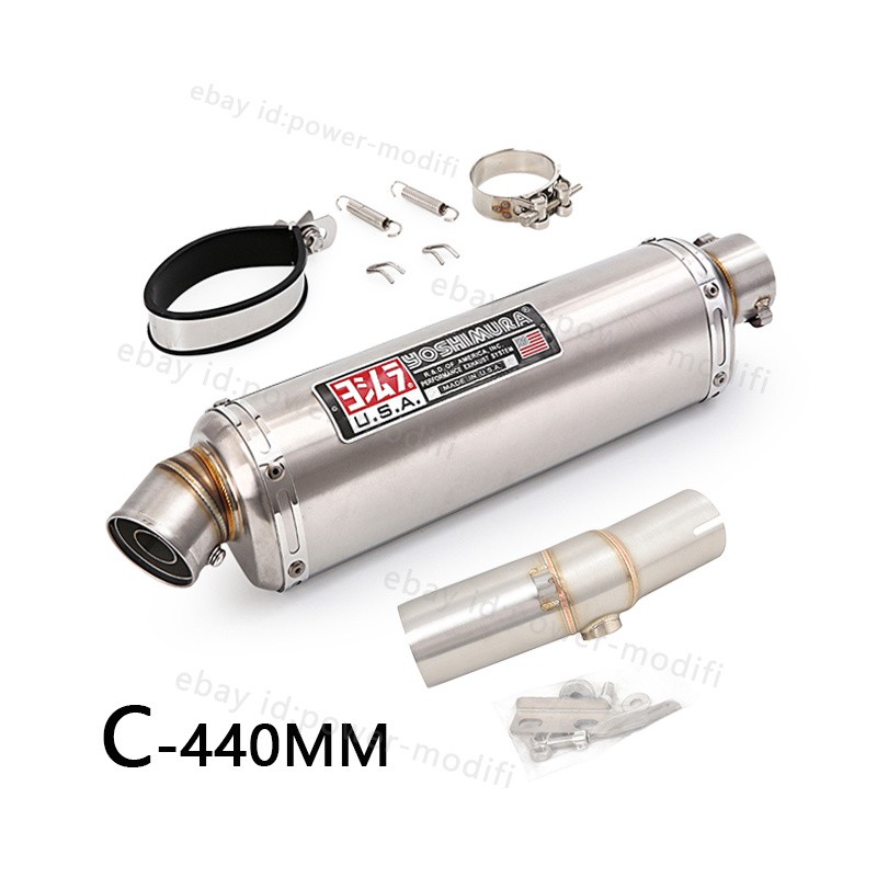 For Kawasaki Ninja 650R EX650 2006-2011 Exhaust Mid Pipe Slip On Muffler ER6N F