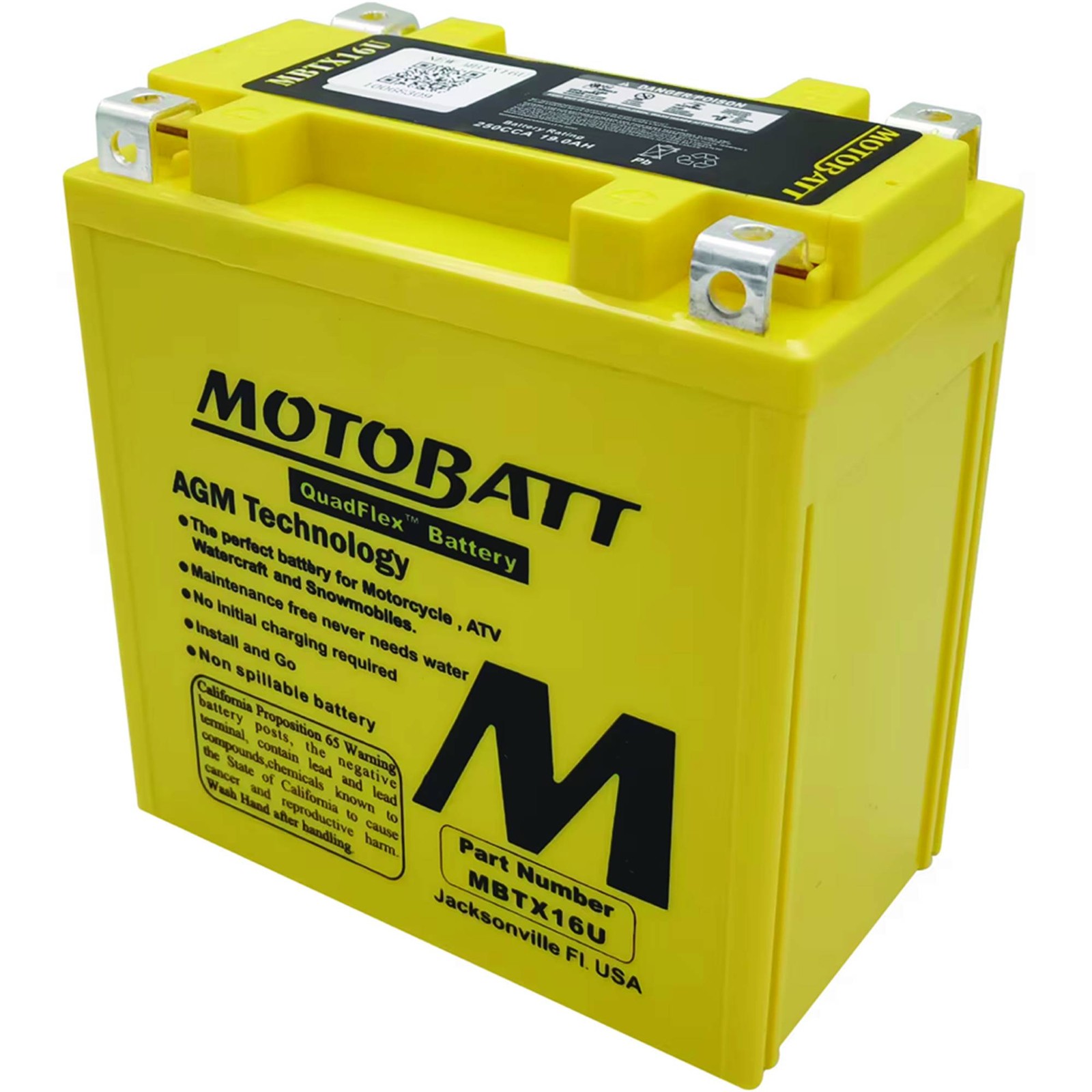 Motobatt Battery For Suzuki VL1500 Intruder Boulevard C90 1500cc 98-11