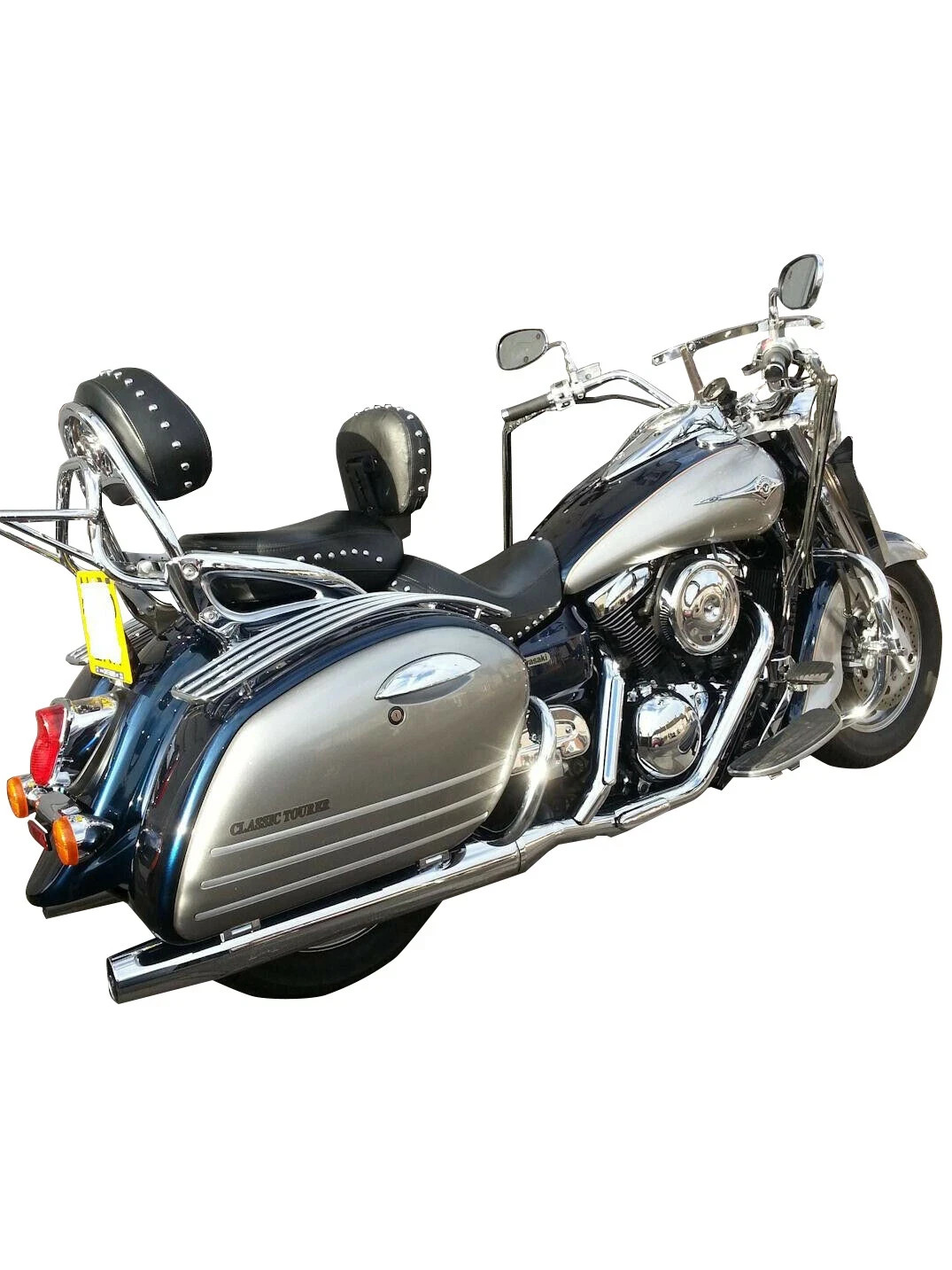 Chrome Top Rails for Kawasaki Vulcan 1500 1600 1700 Nomad Saddlebags