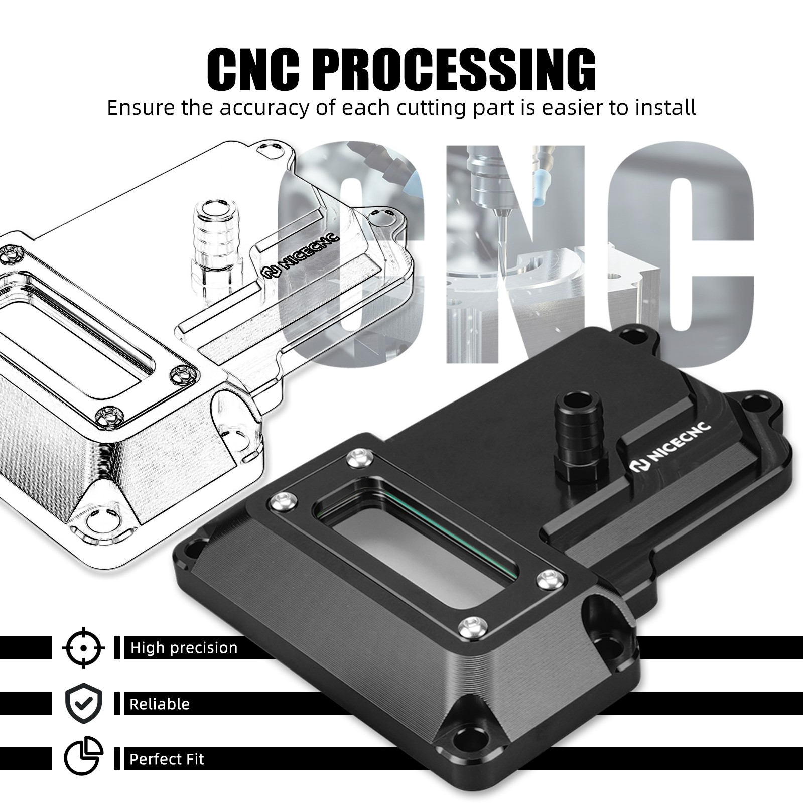 NICECNC Transmission Top Cover Kit For Harley M8 Road Glide Custom FLTRX 2010-13