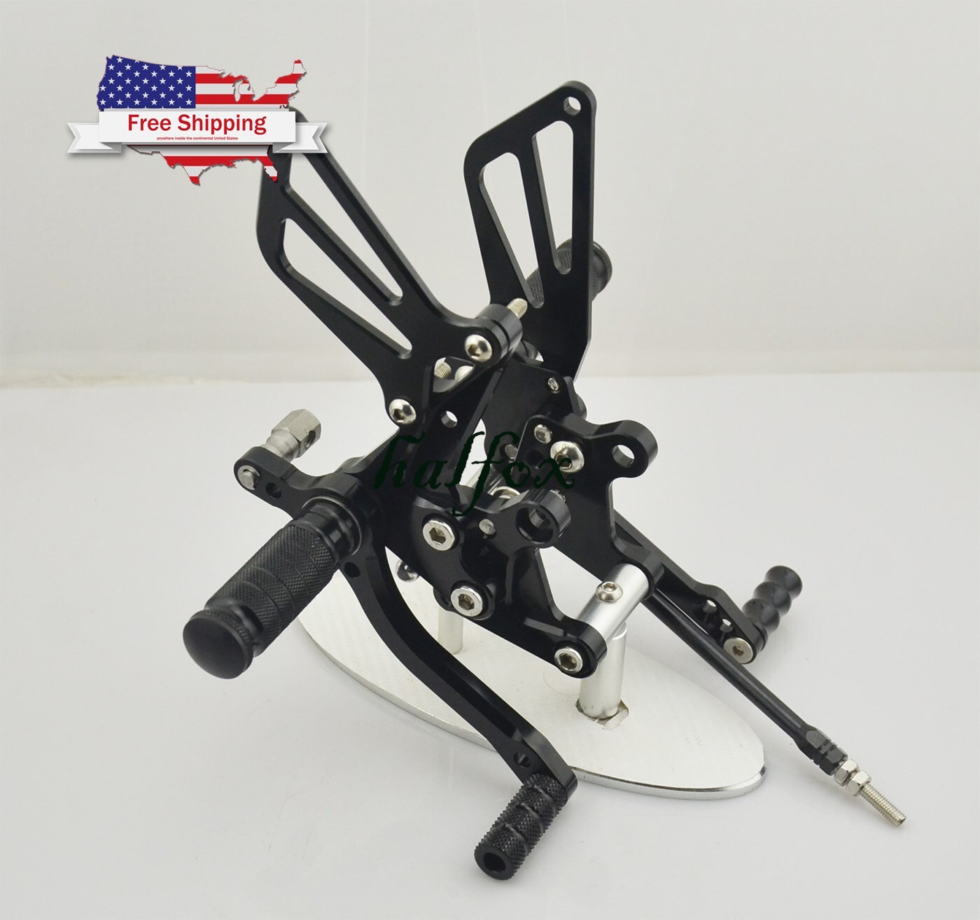 US Black Rearsets Footpegs Rearset For Suzuki Gsxr 600/750 00-05 GSXR1000 01-04