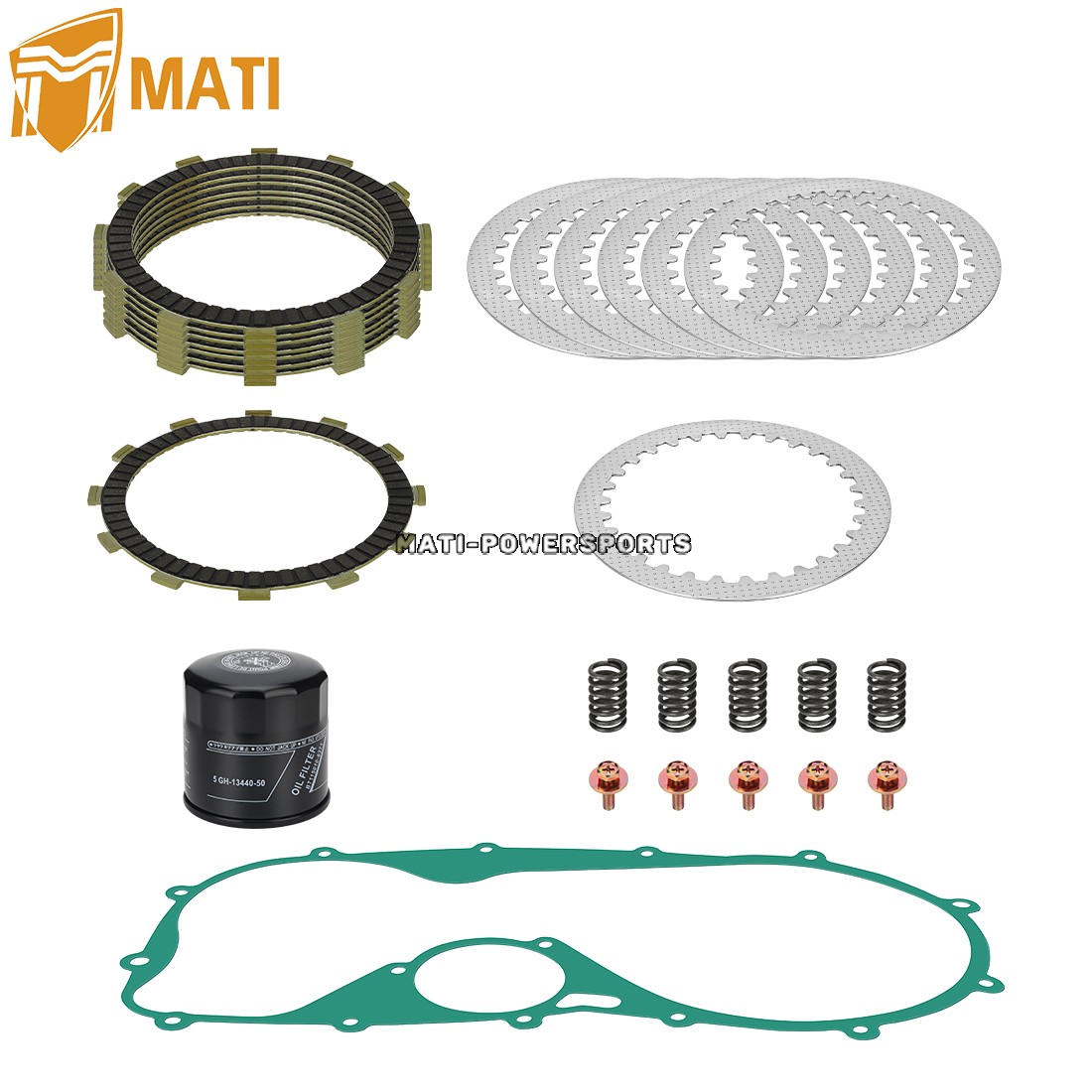 Clutch Friction Steel Plates & Gasket Oil Filter Kit for Kawasaki Vulcan 800 900