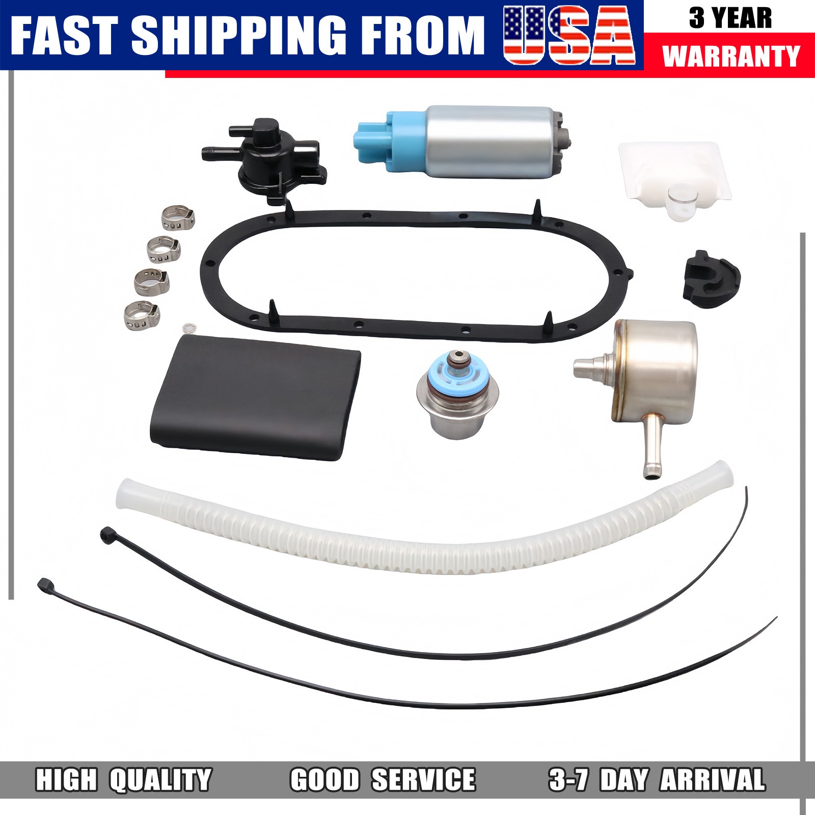 Fuel Pump Kit Fits 02-07 Harley Davidson Road king Street Glide Electra Glide US
