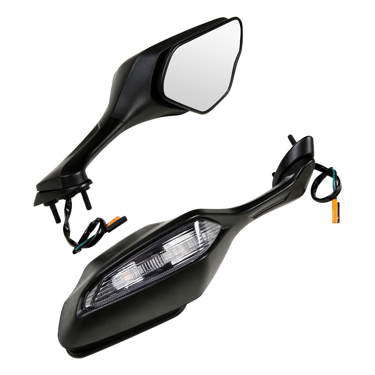 1 Pair of RearView Mirrors LED Turn Signals Fit For Honda CBR1000RR 2017-2024 US