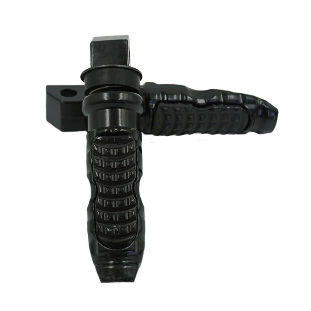 Motorcycle Rear Passenger Foot Pegs Pedals Footrest bicycle Moped Scooter(BLACK)