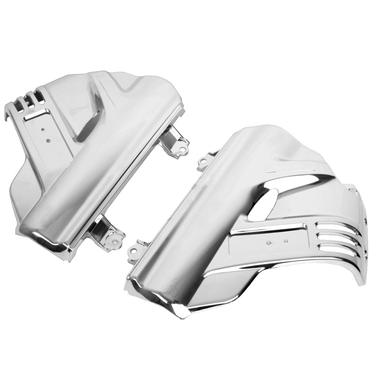 Chrome Right & Left Front Wheel Fender Covers Fit For Honda Goldwing 1800 06-17
