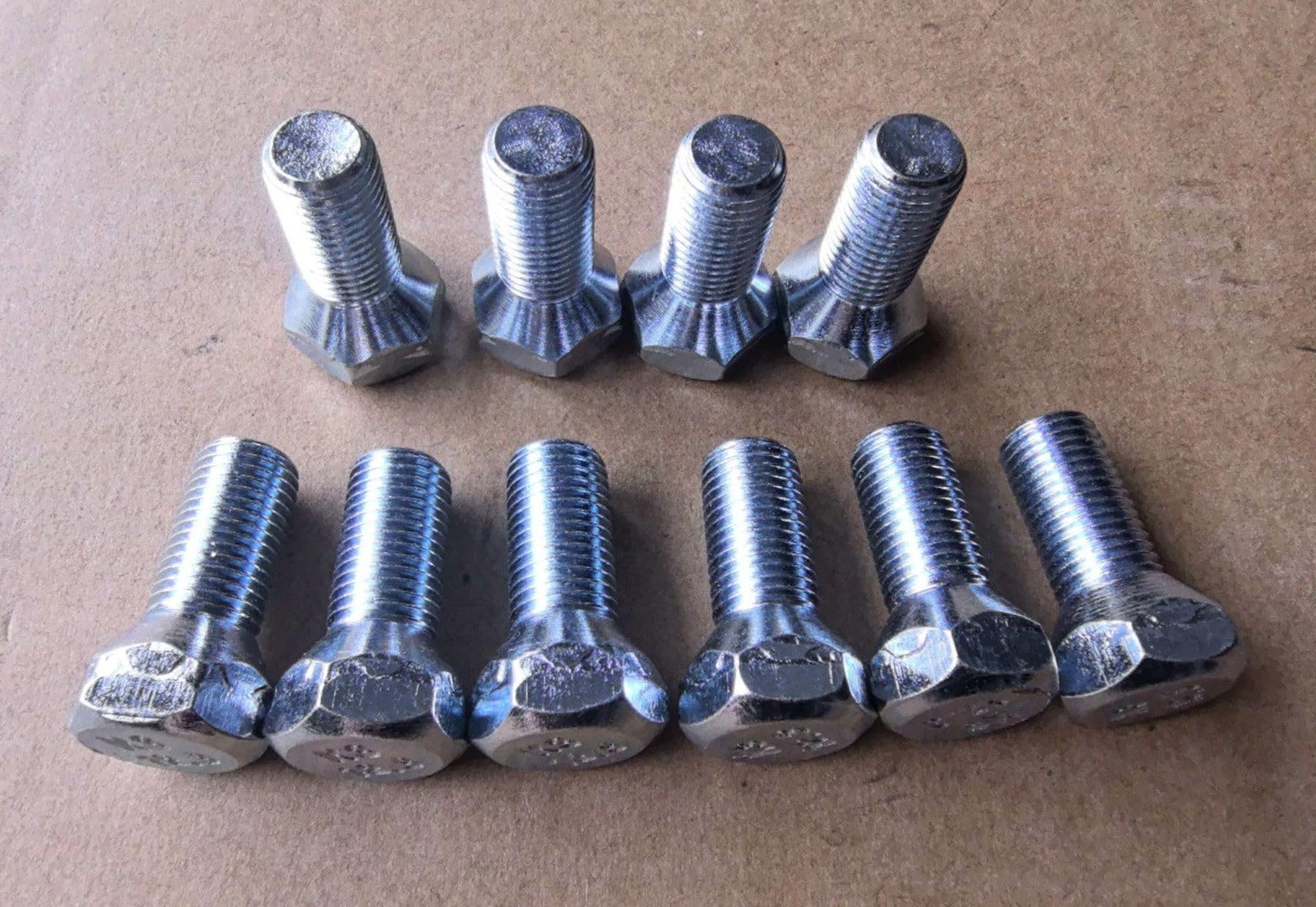 10pcs Wheel Lug Bolts K3211-17120 Replacement for Kubota 7/16-20, Silver