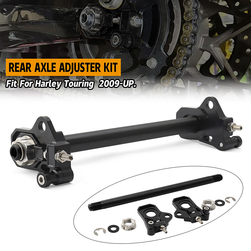 0117-0028M-B Rear Axle Adjuster Kit For Harley Touring Road King Street Glide