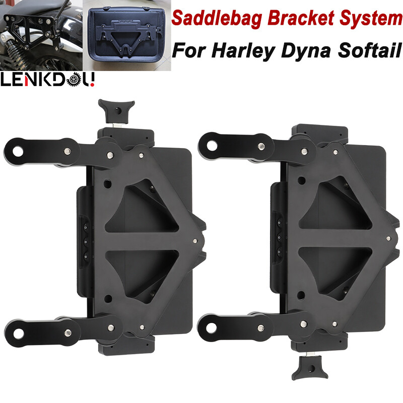 Universal Quick Release Saddlebag Pannier Mounting Kit Lockable Mount For Harley