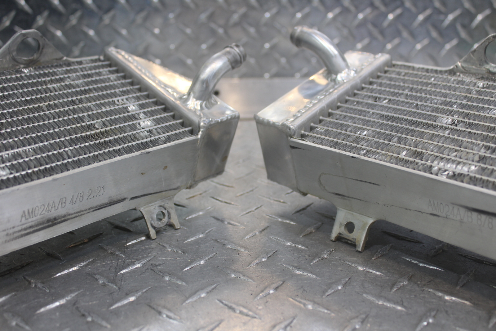 2009 HONDA CRF450R LEFT/RIGHT RADIATORS COOLING SYSTEM AM024A/B-4/8-2.21