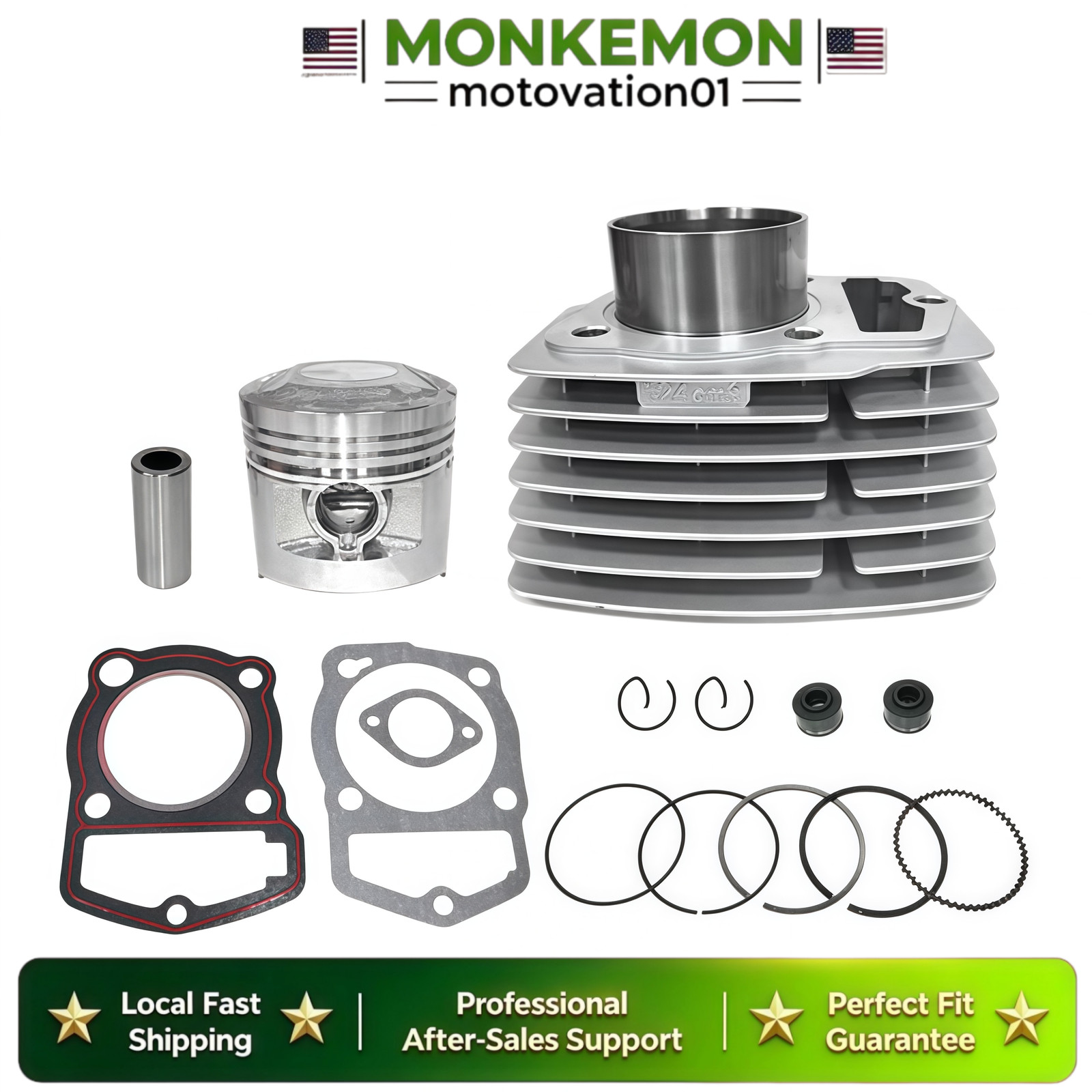FOR HONDA CB125S CL125S SL125 XL125 TL125 CYLINDER PISTON GASKETS TOP END KIT US
