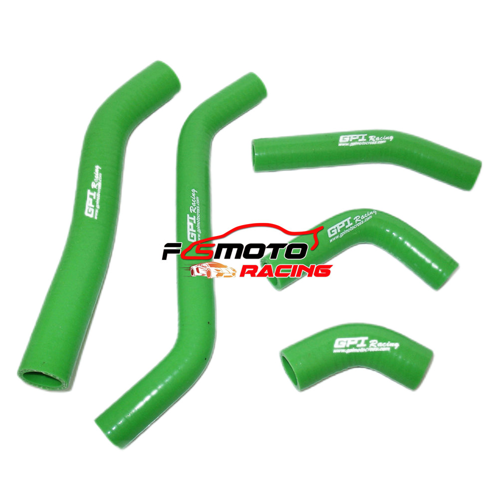 For 2006 2008 2007 KAWASAKI KXF450 KX450F KX 450F Silicone Radiator Hose GREEN