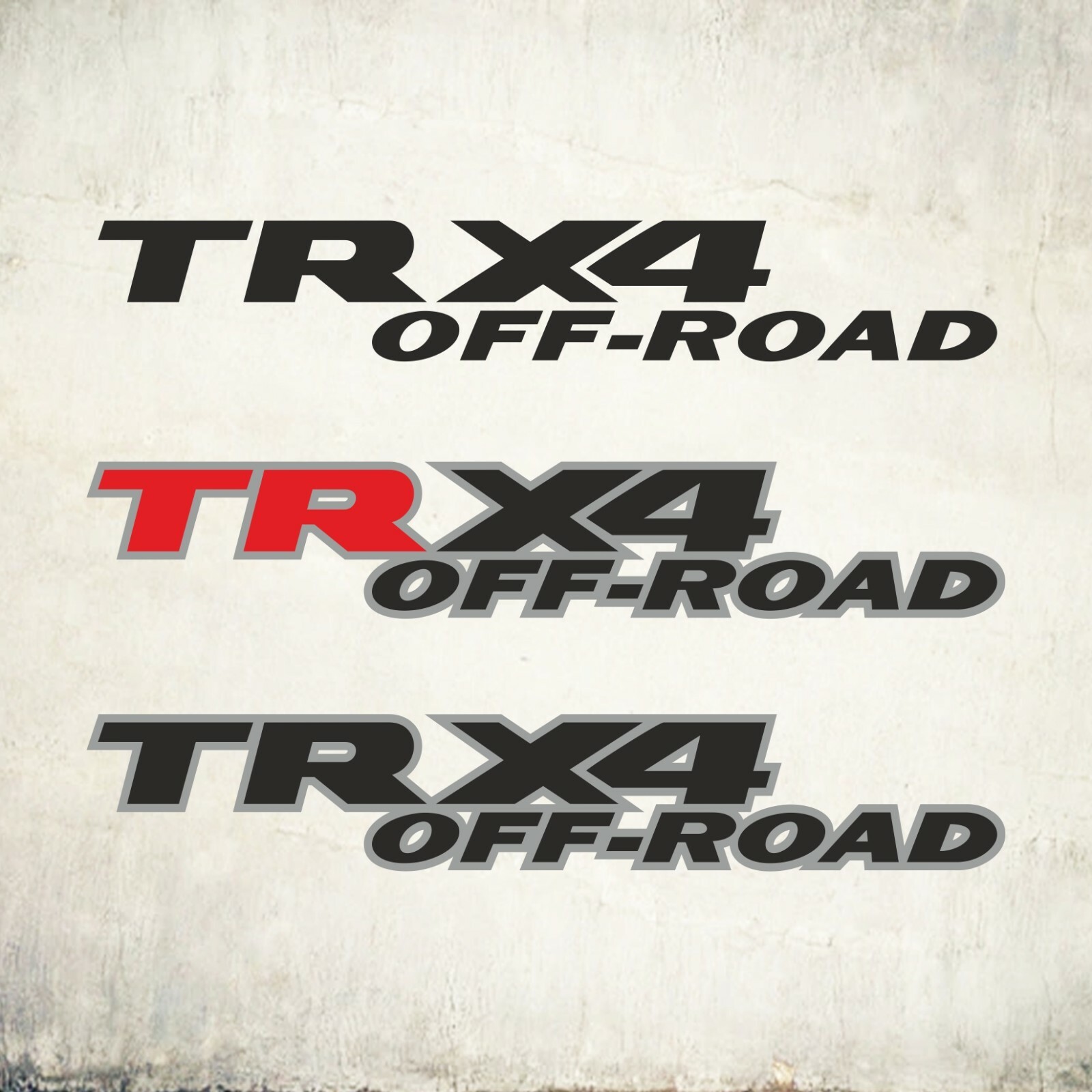 TR X4 off road grafic STICKER decal cut design (SET)