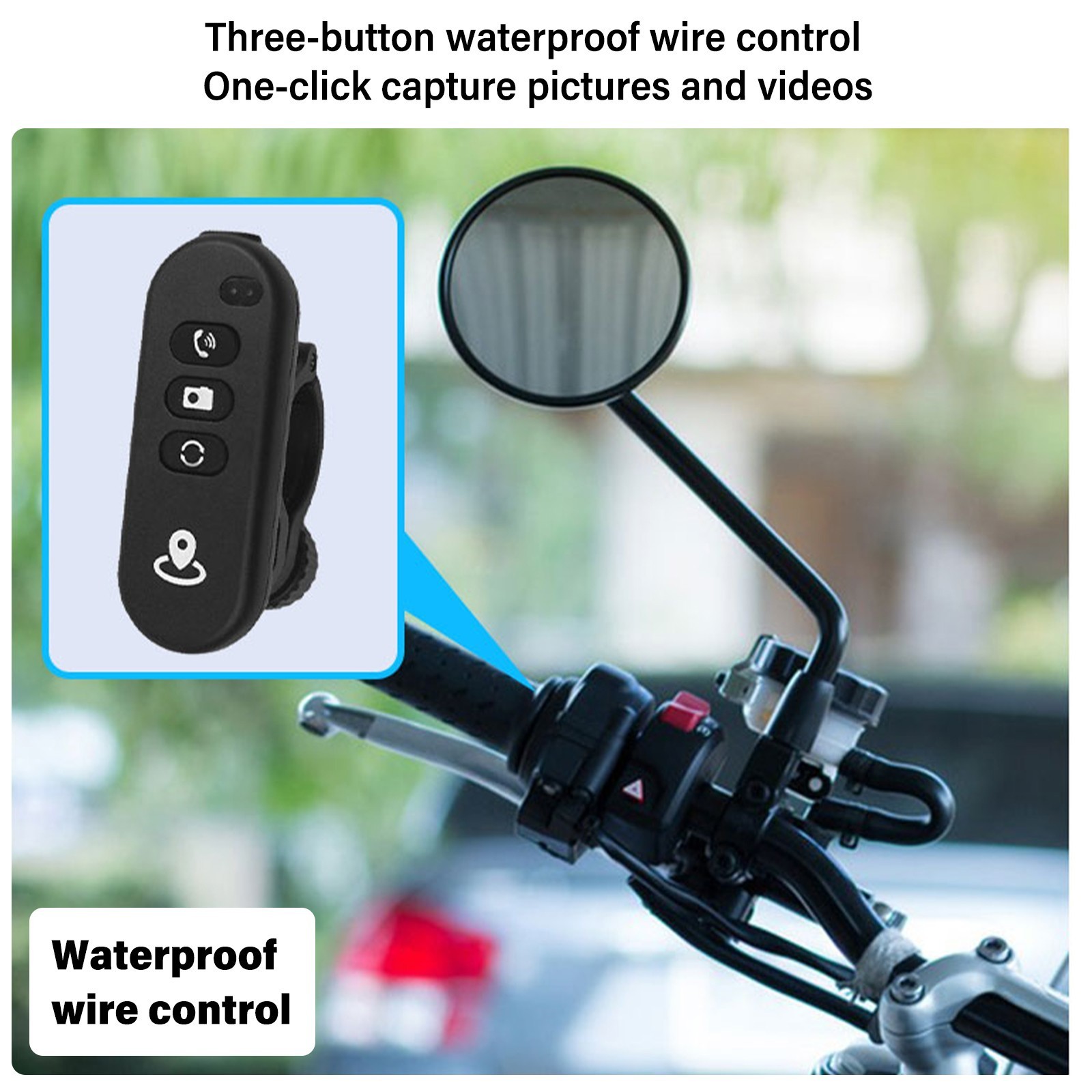 5.99″ Motorcycle GPS Navigation Android Auto CarPlay Touchscreen Wifi Camera