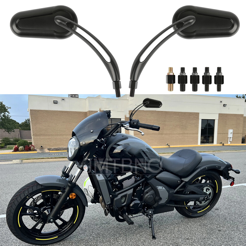 For Kawasaki Vulcan S 650 800 1000 1500 Motorcycle Rearview Side Mirrors 8/10mm