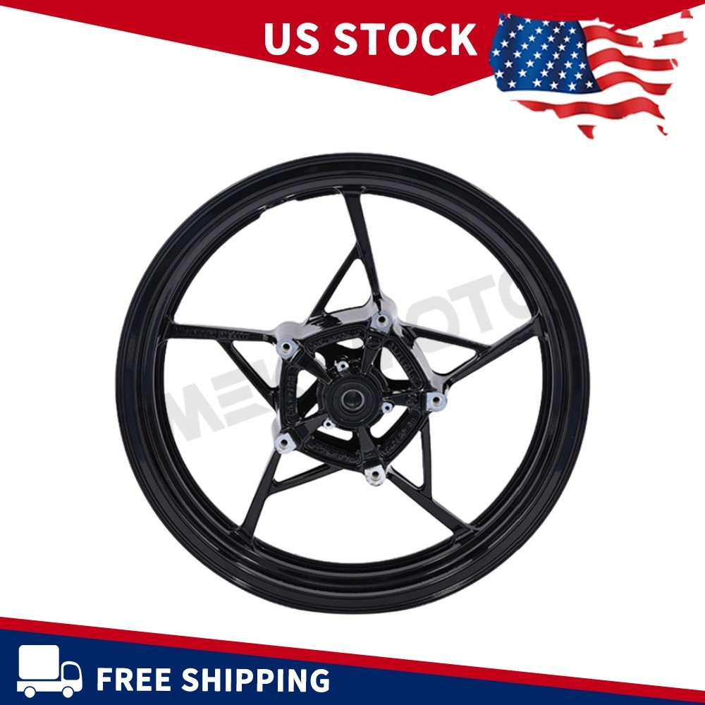 Painted Black Front Wheel Rim Fits Kawasaki Z400 EX400 Ninja 400 ABS 2018-2023