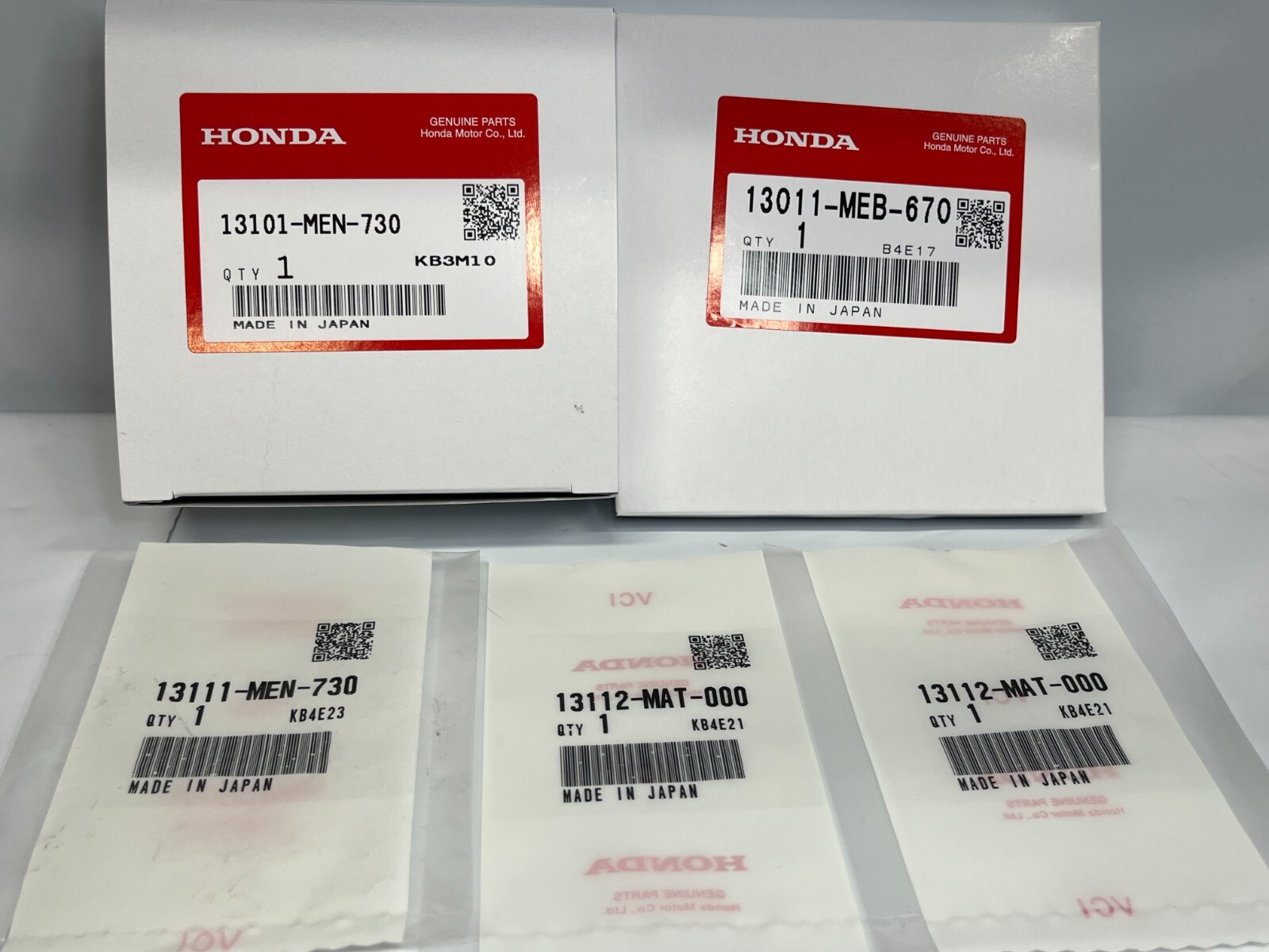 HONDA NEW GENUINE OEM STD SIZE PISTON KIT 2004-2013 CRF450X 13101-MEN-730