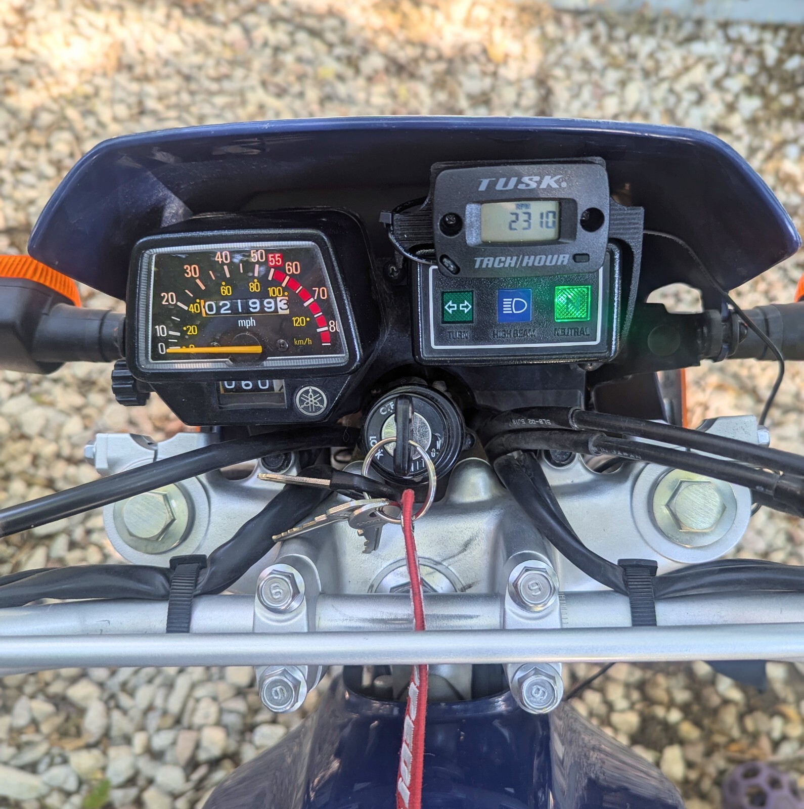Yamaha TW200 Trail Tech Tachometer Mount Kit