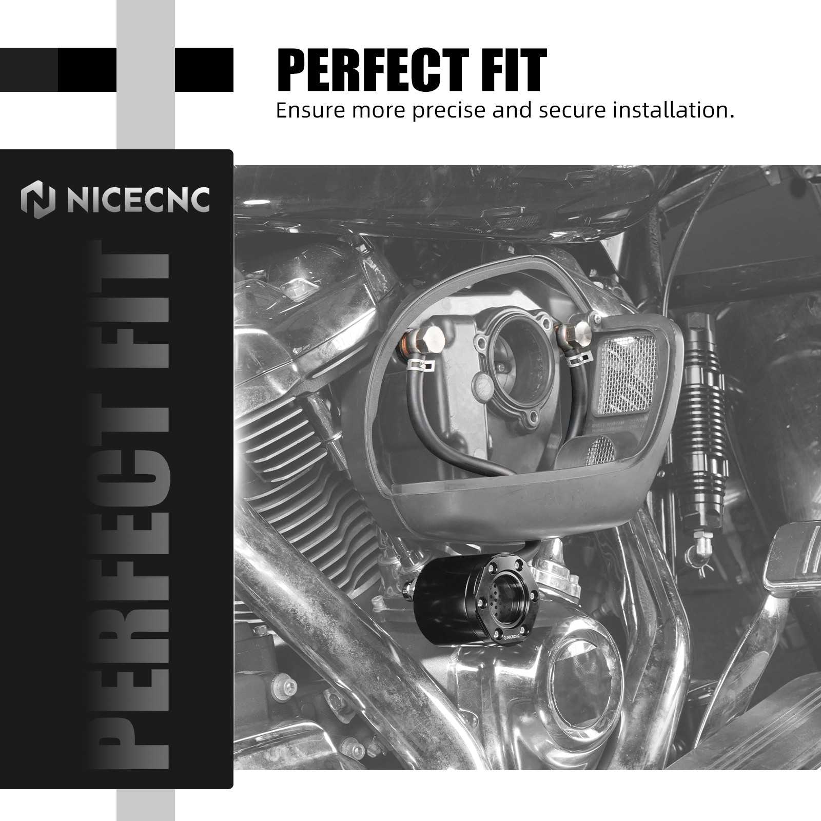 Engine External Breather Kit For Harley M8 Softail Street Bob Fat Boy Fat Bob
