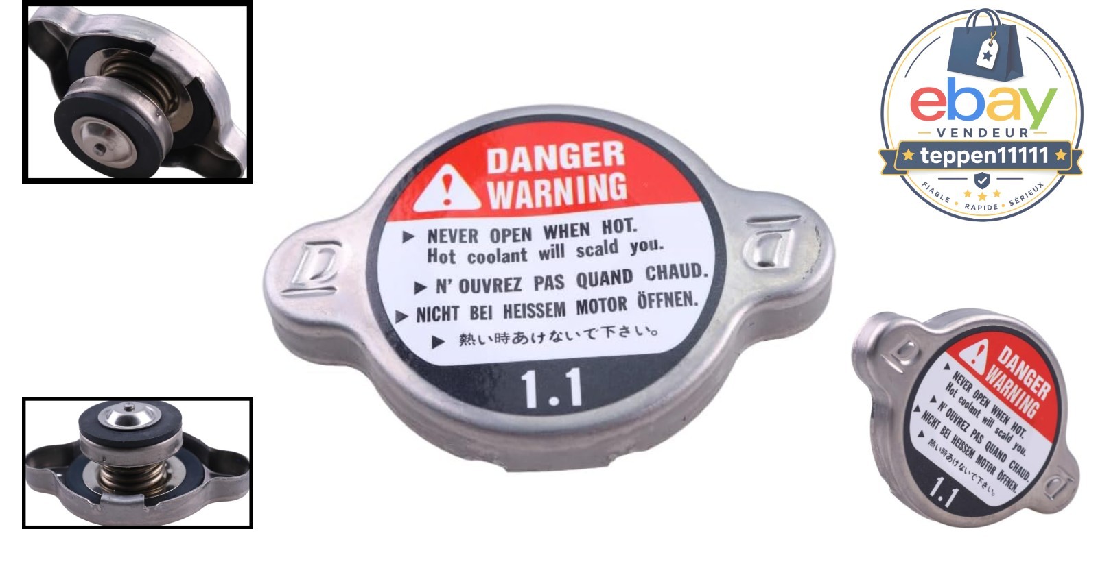 Radiator Cap 49085-0006 49085-1003 49085-1070 Aluminum Twist-on