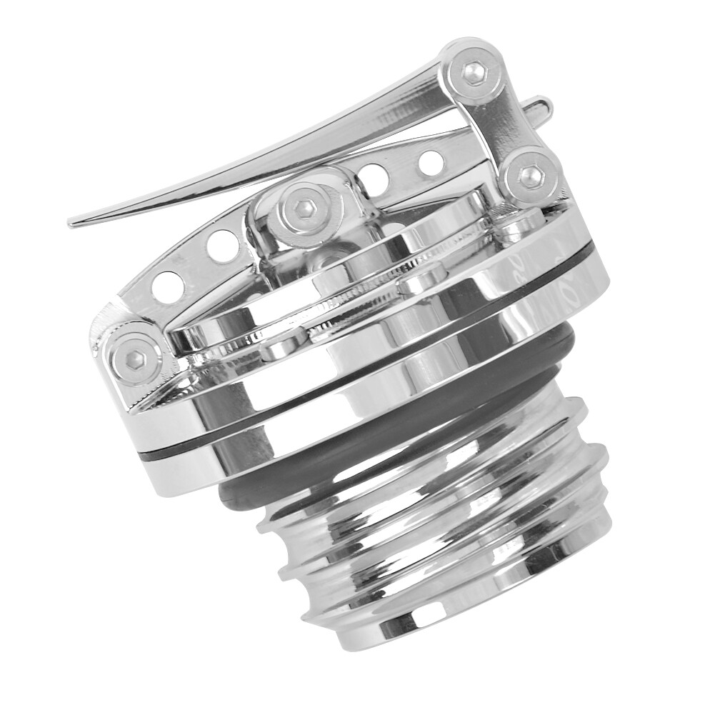 Chrome Fuel Tank Cover Gas Oil Cap For Harley Touring Sportster Dyna 1996-UP