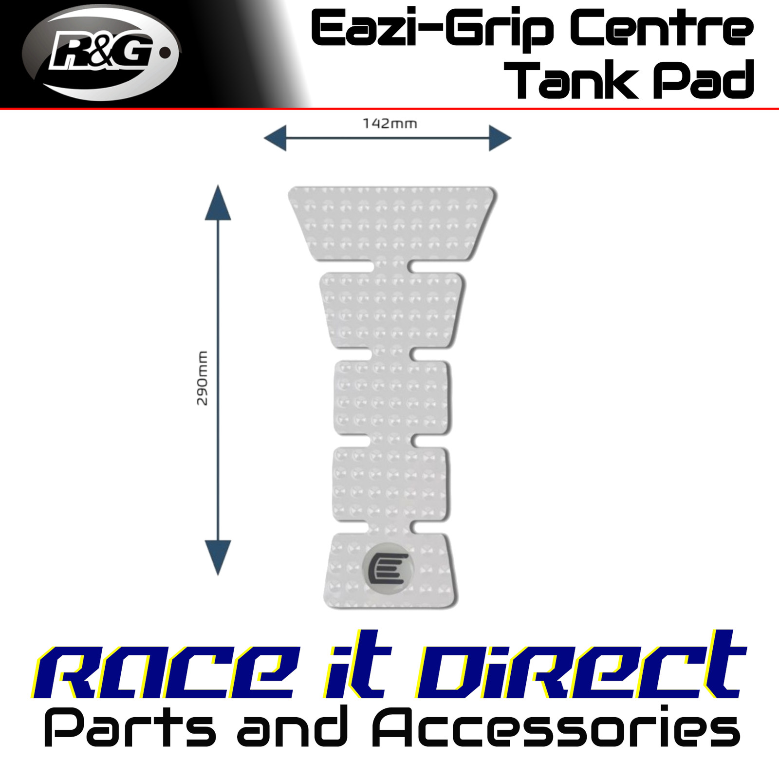 Eazi-Grip Centre Tank Pads for Ducati Monster 797 2014-2018 EVO E Clear