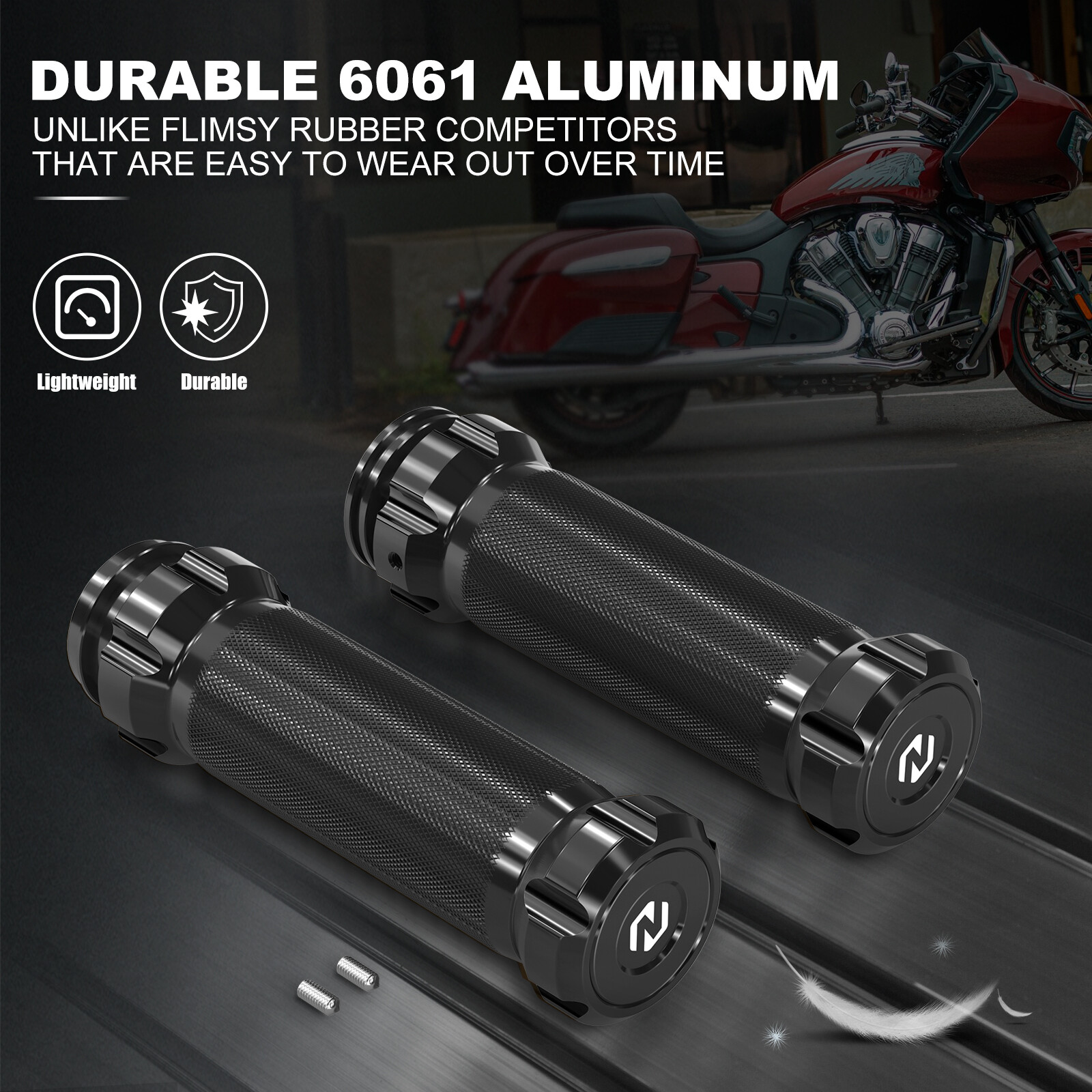 Anodized Handlebar Hand Grips For Harley Street Glide FLHX FLHXS FLHXST FLHXXX