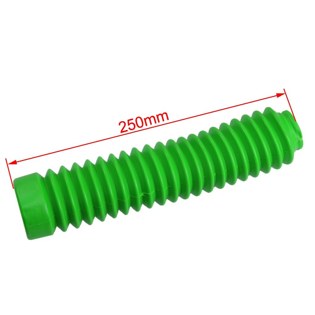 Motorcycle Rubber Front Rubber Gaiter Boots Fork Shock Absorber Dust Cover Green