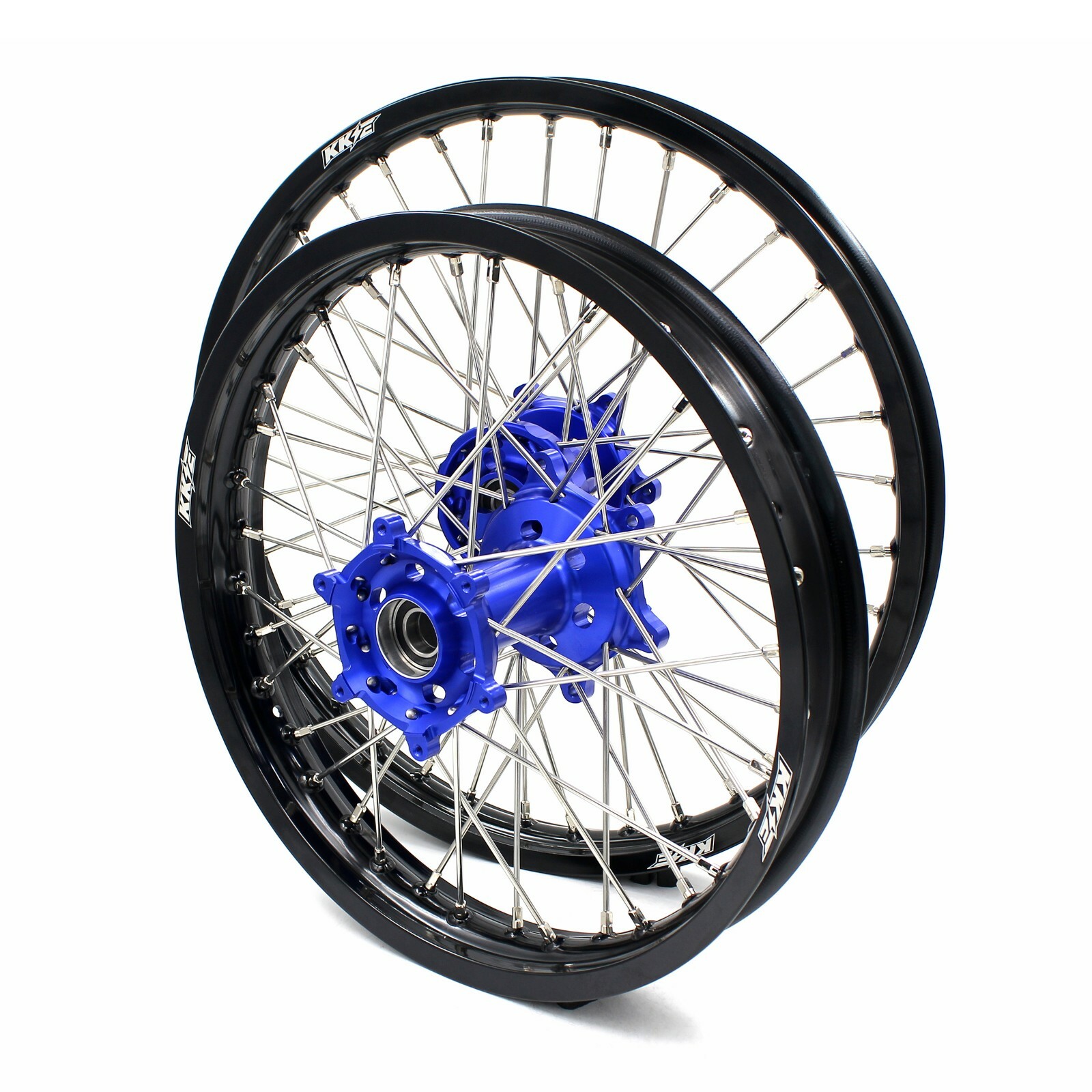 KKE 21″ 18″ Wheels Fit YAMAHA WR250R 2008-2020 CNC Blue Hubs Alloy Rims Wheelset