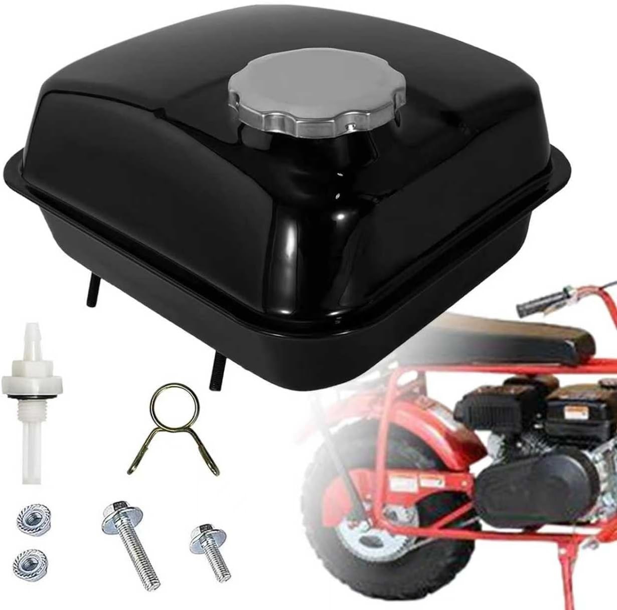 Durable Alloy Steel Fuel Tank for Coleman Mini Bikes and Go-Karts – 5.24′ Height