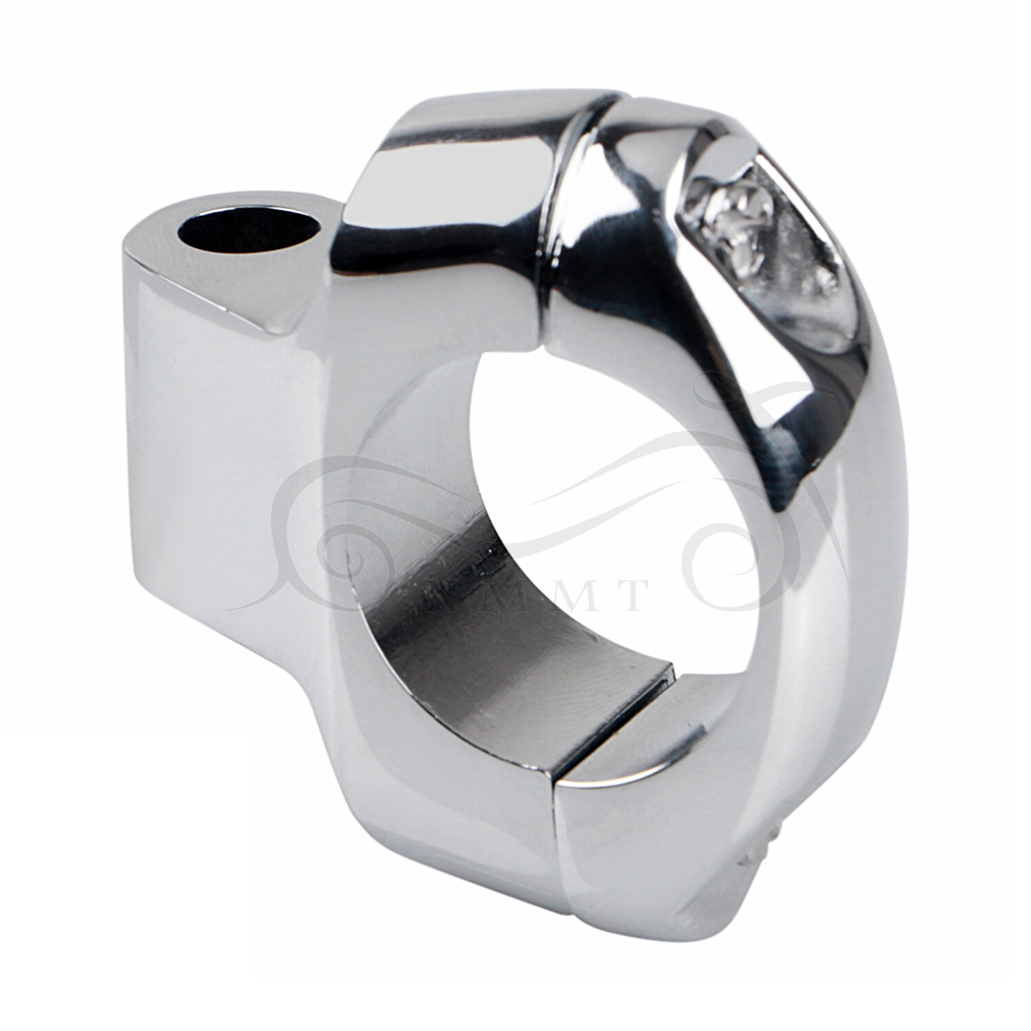 1” Bar Accessory Handlebar Mirror Mount Clamp For Harley Dyna Universal Chrome