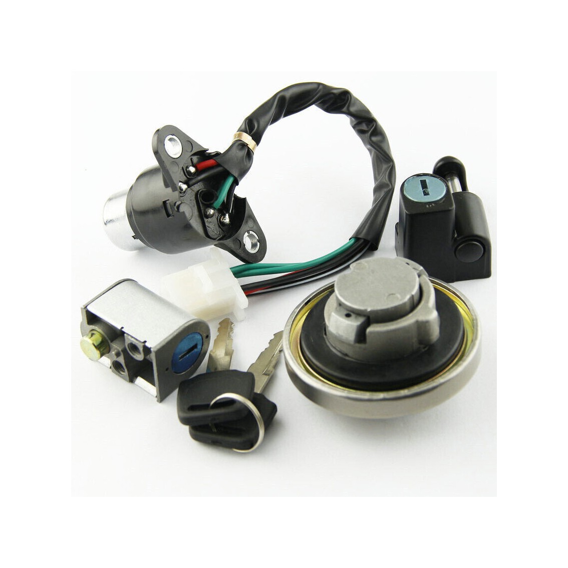 Lock Set Ignition Switch Fuel Gas Tank Cap for Honda VT750 Shadow 750 1997-2007