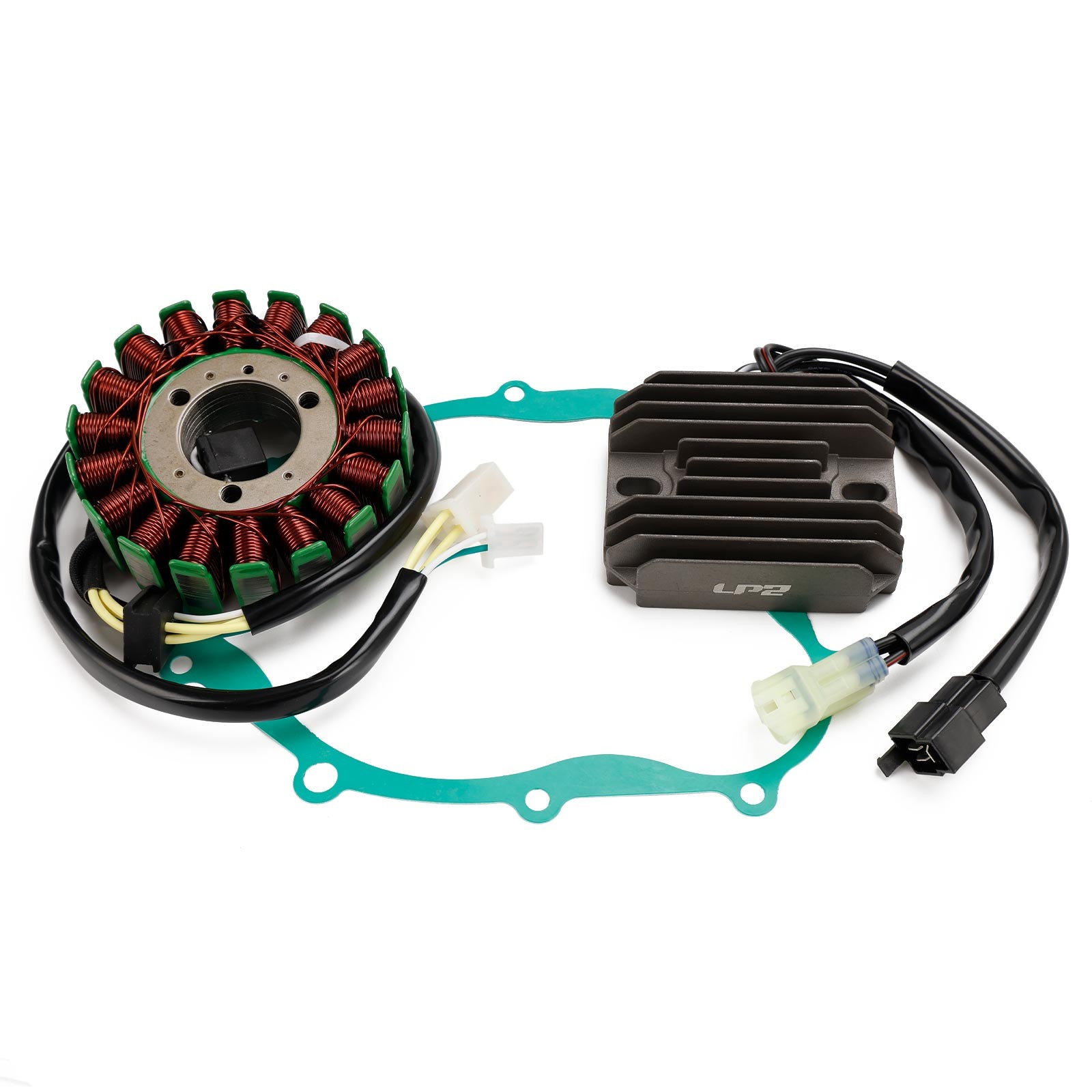 Magneto Stator,Voltage Rectifier,Gasket For Suzuki Vstrom DL650 ABS 2004-2016 #8