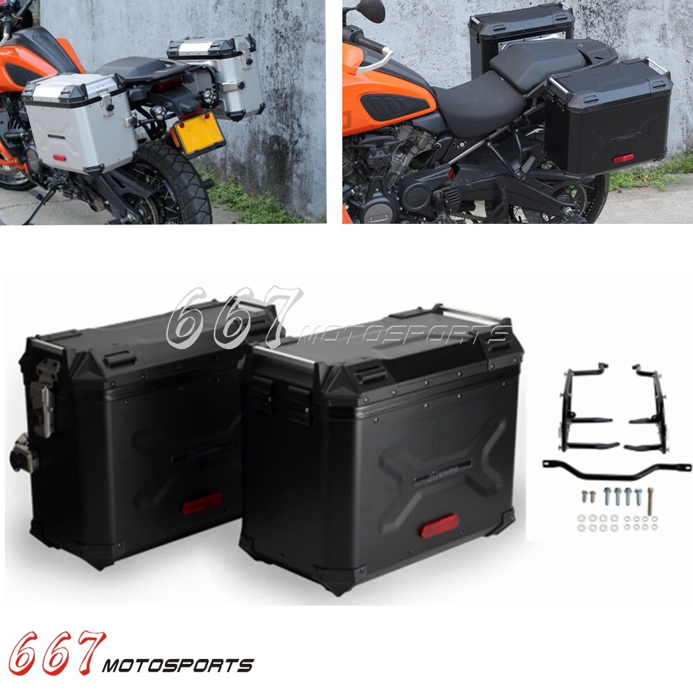 Aluminum Side Cases & Mount Kit For Harley Pan America RA1250 RA1250S 2021-2026