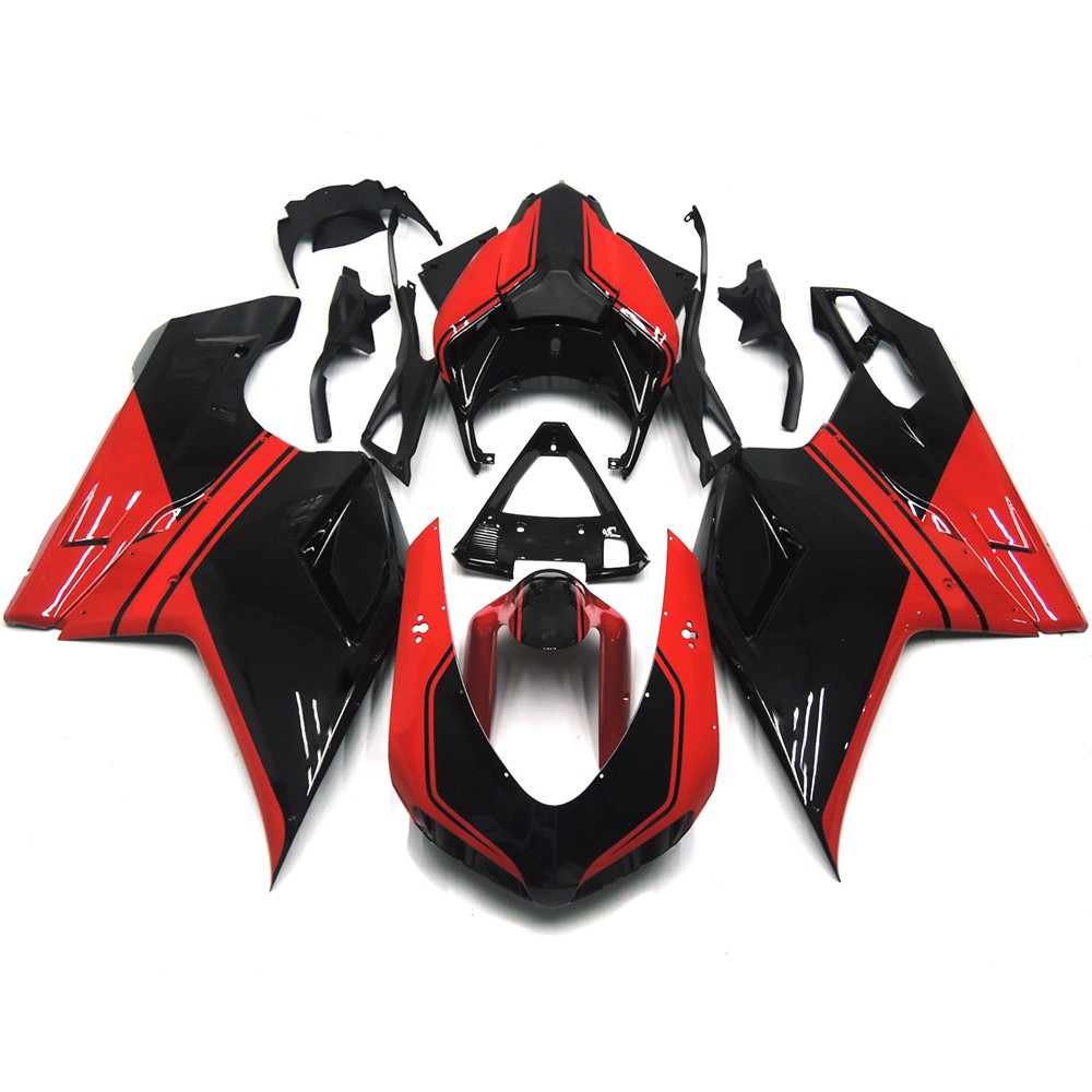 Full Bodywork Fairings For Ducati 1098 848 1198 2007-2012 Fairing Kit Red Black
