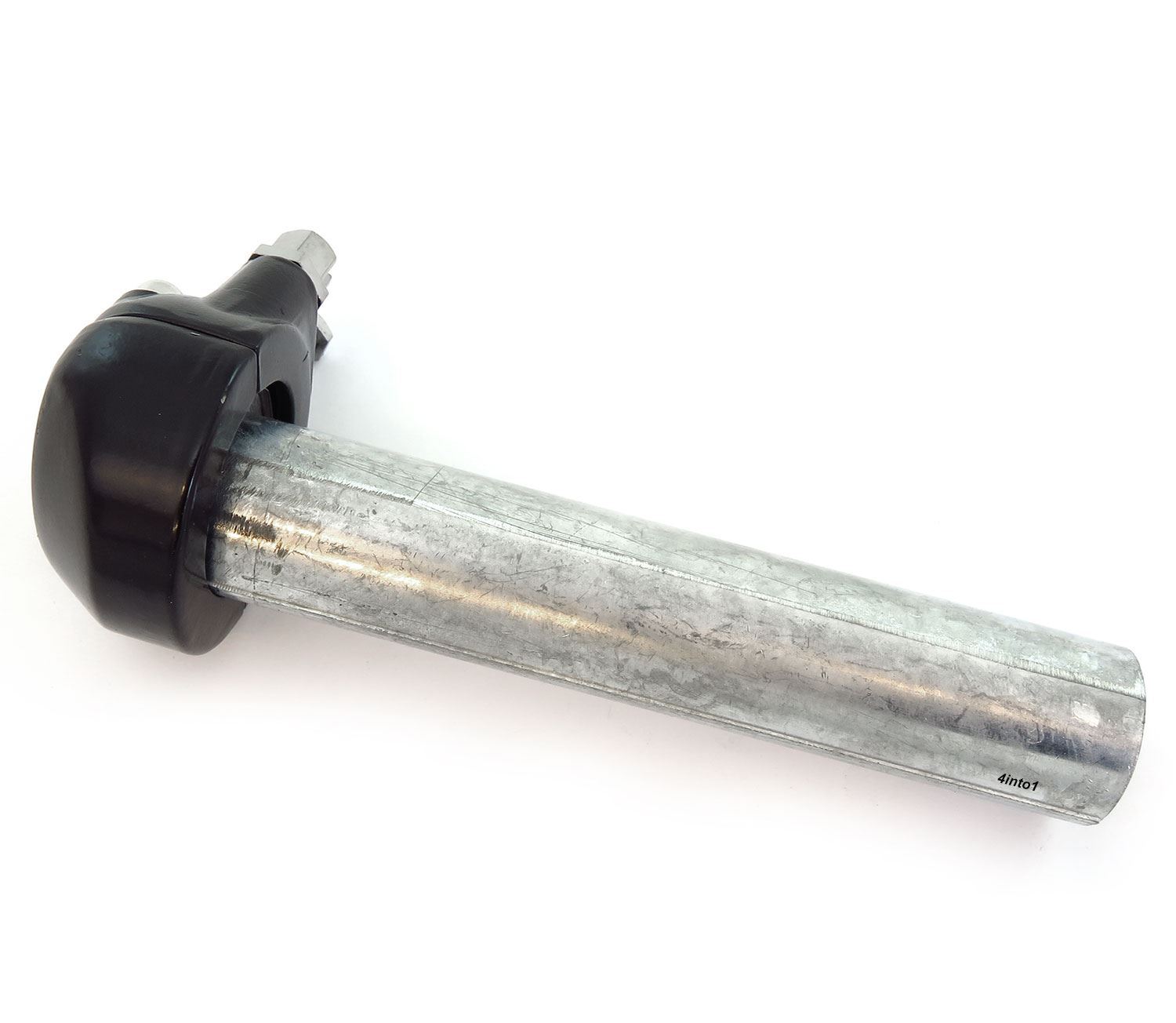 British Style Single Pull Motorcycle Throttle Assembly Tube – Black