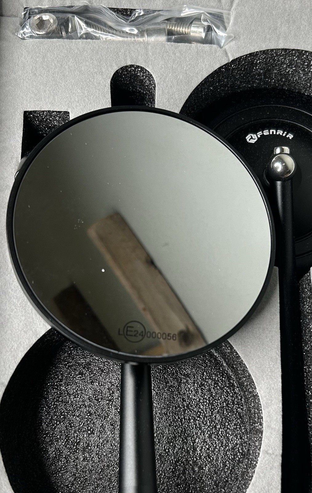 FENRIR Emark CNC Aluminum Alloy Black Motorcycle Mirrors side Mirror Universa…