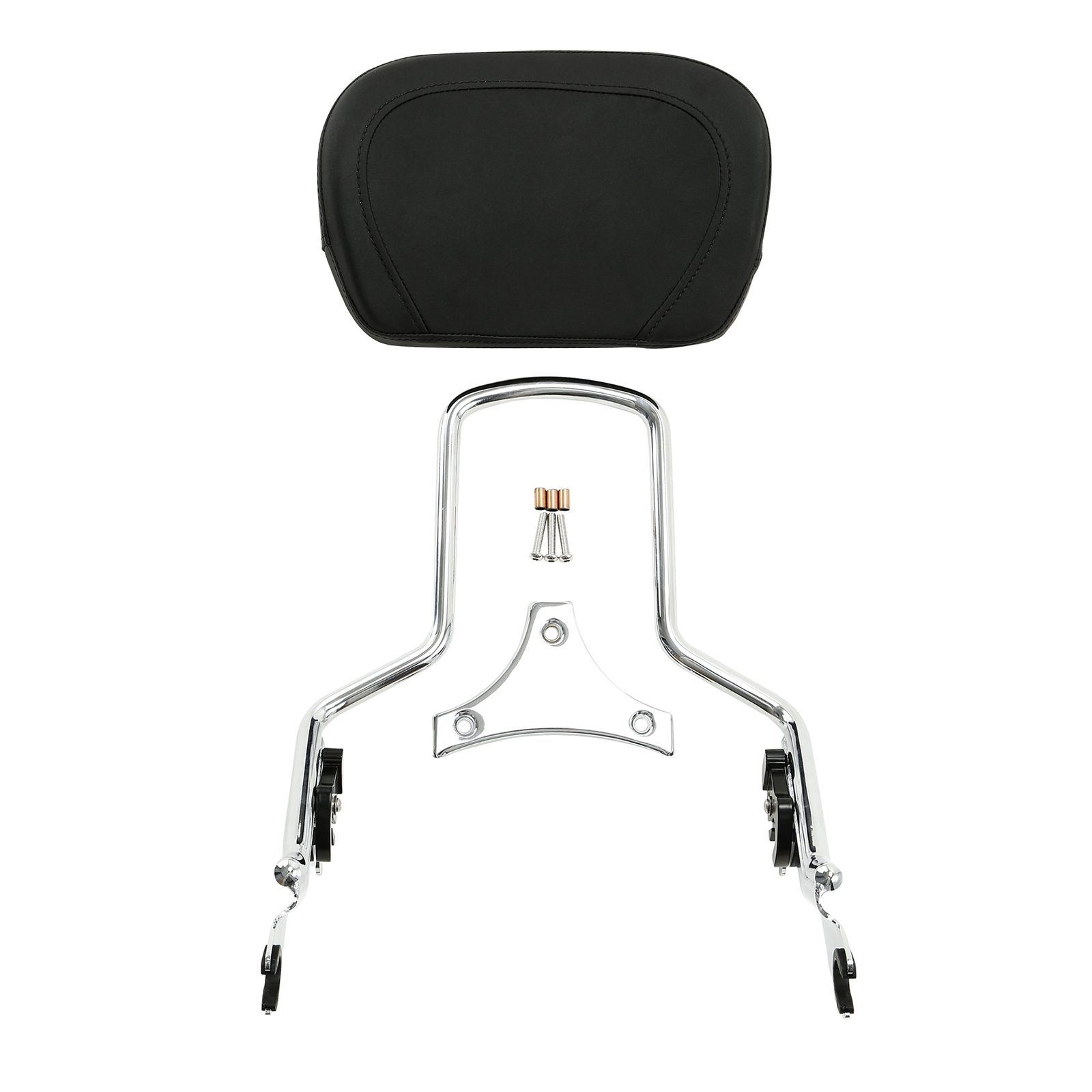 Sissy Bar Upright Passenger Backrest w/ Pad for Harley Touring Models 2009-2024