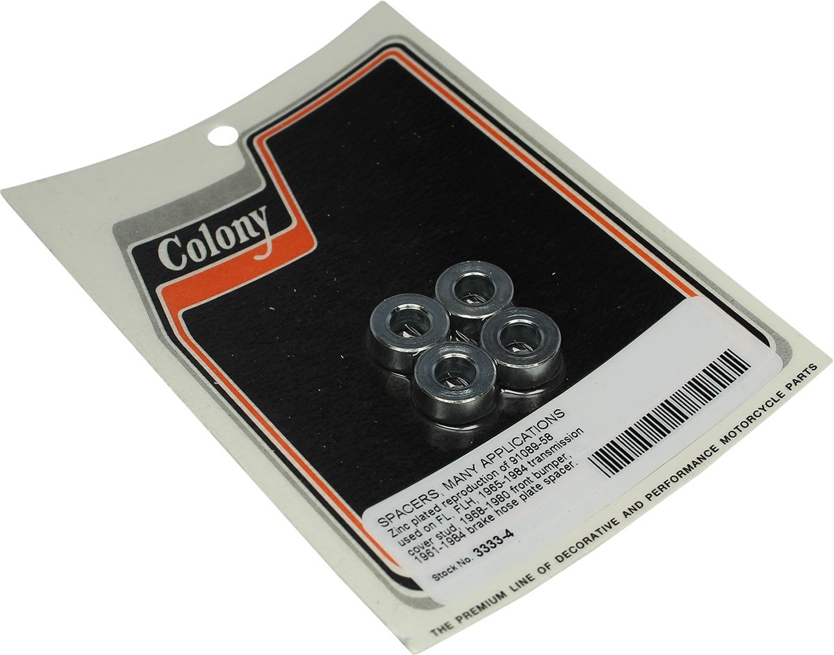 Colony Zinc-Plated Spacers – 5/9in. x 5/16in. x 9/32in. Motorcycle Street 3333-4