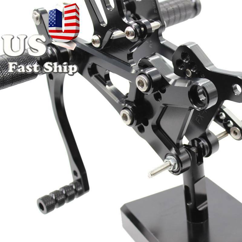 USA Stock Adjustable Front Rearset Foot Pegs Set For Honda CBR600F F4I F1,F2,F3