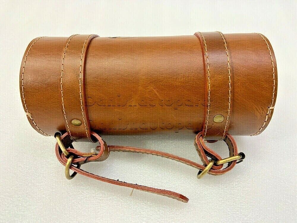 Indian Chief Engraved on Tool Bag For Indian Chief Motorcycles Tan Leather