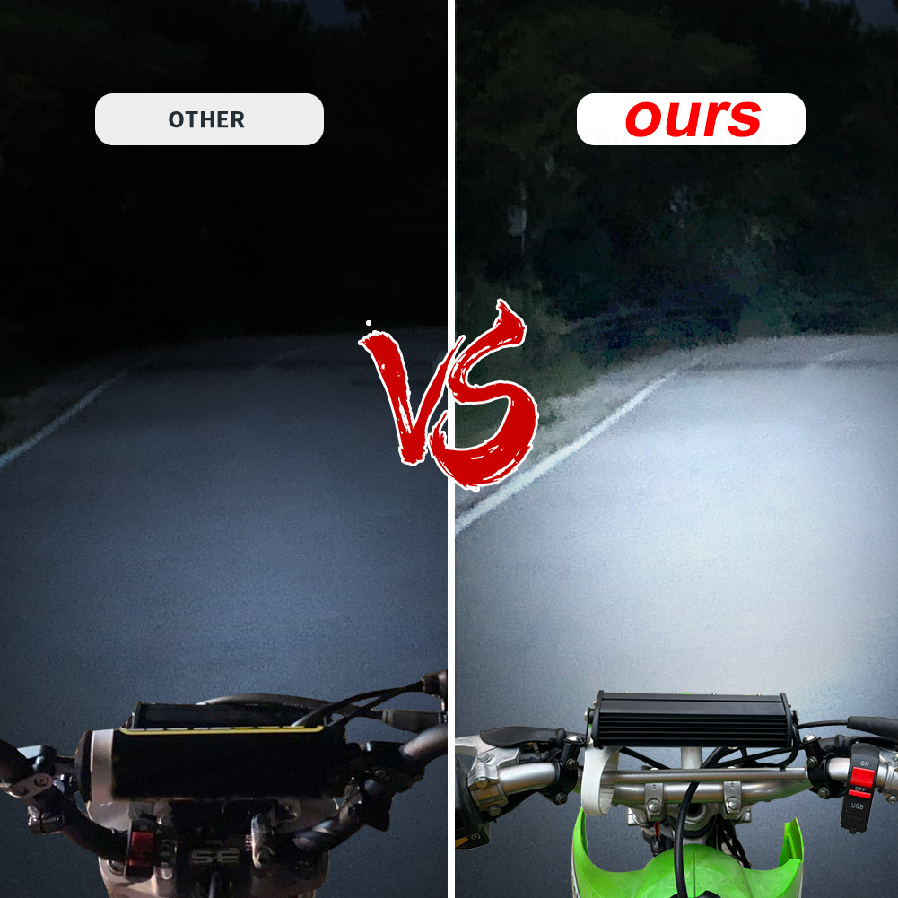 60W Dirt Bike LED Headlight Light Bar Kit For Honda CRF110 CR250 CRF250R CRF450R
