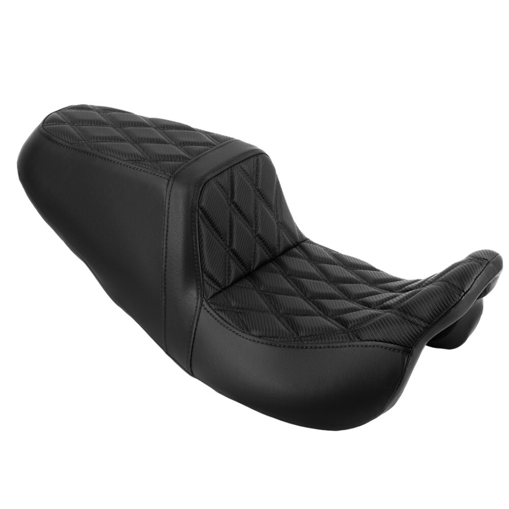 Step-Up Full Black One-Piece Seat For Harley Road King FLHR 08-23 Special 17-23