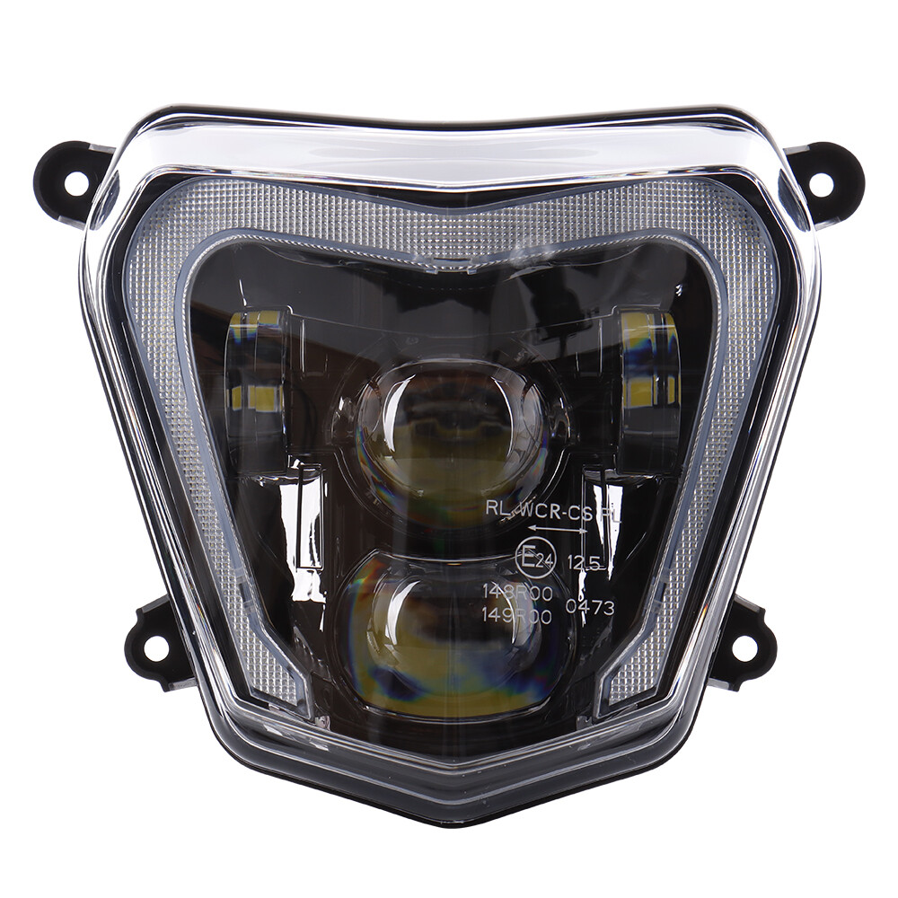 Front LED Headlight Sealed Beam DRL Projector For 690 Duke 2012-19 690R 2013-17