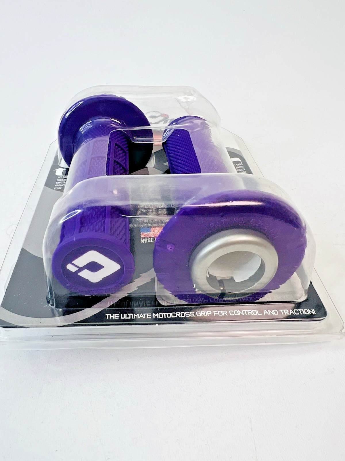 ODI MX V2 Lock-On Half Waffle Grips Purple H36HWPR 117mm