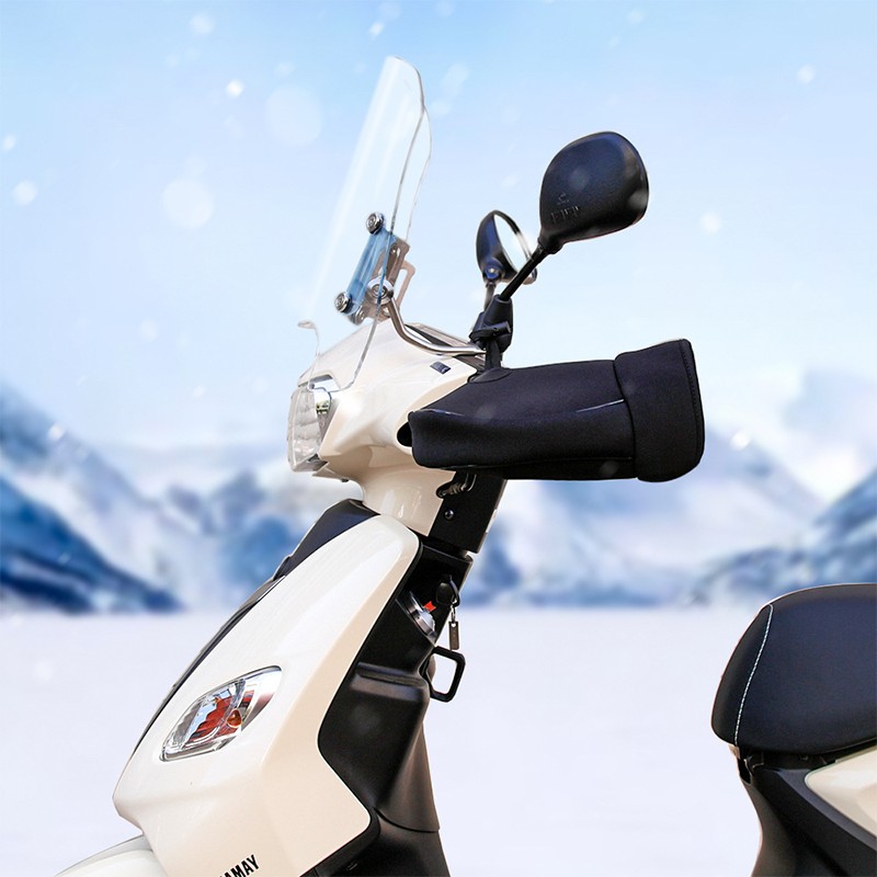 Motorcycle Thick Warm Handlebar Winter Muff Waterproof Scooter Grip Handle Bar.